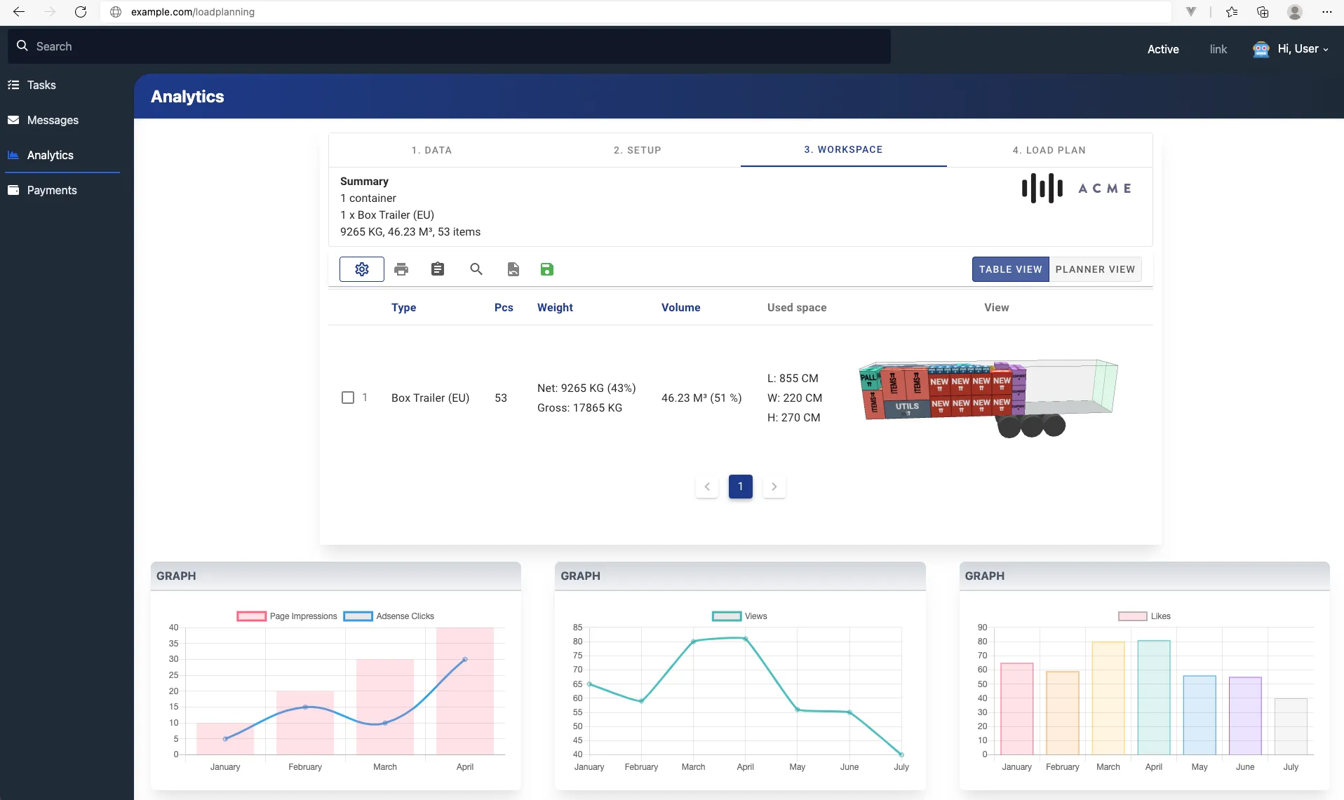 Load plan from API