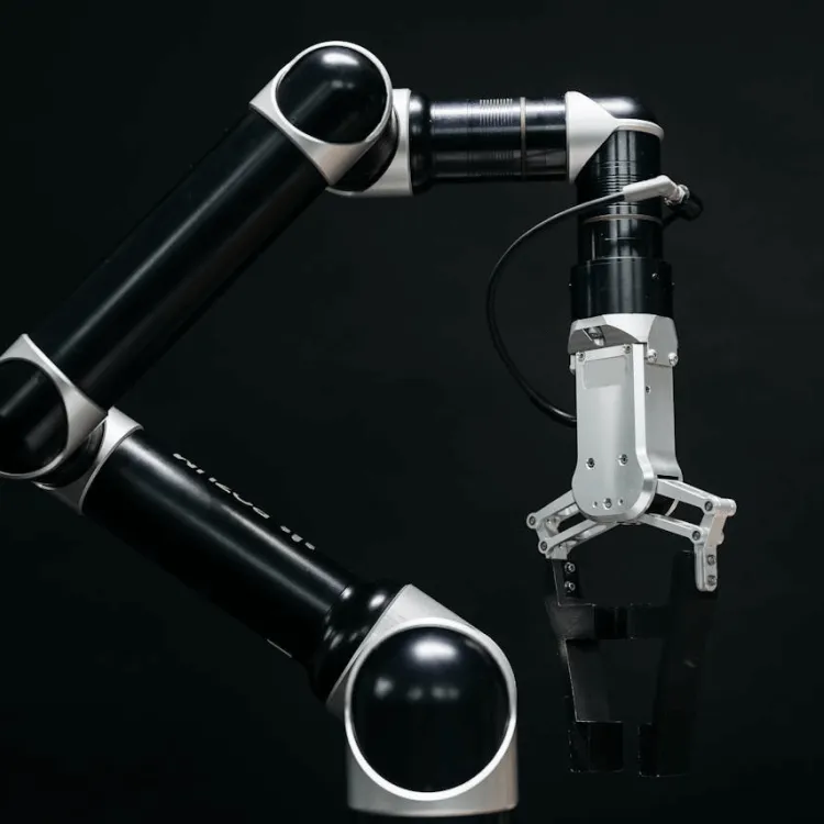 Industrial robot in manufacturing facility