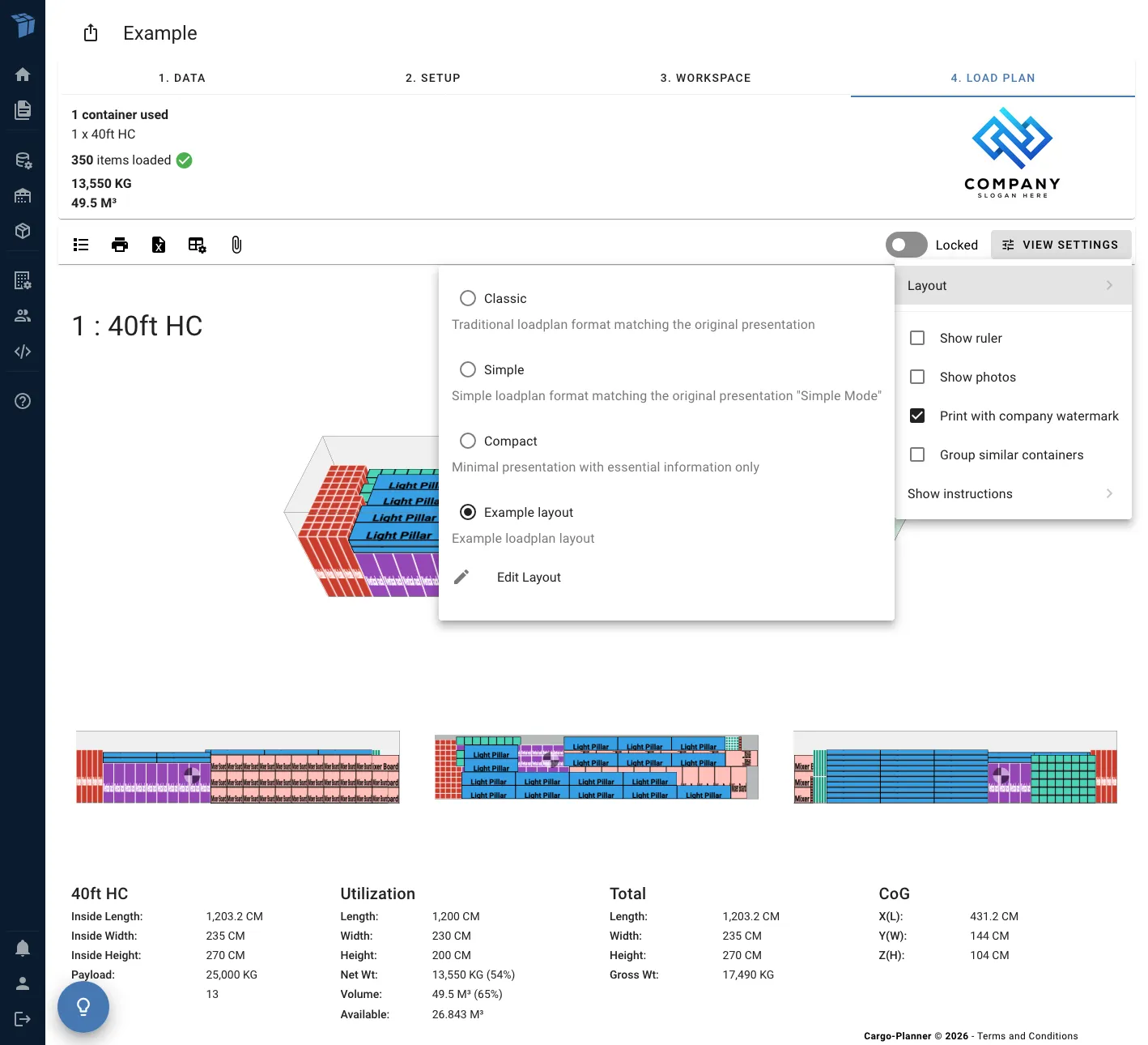 Accessing layout builder from loadplan