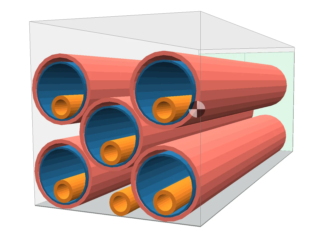 Pipes loaded in a 20ft DV