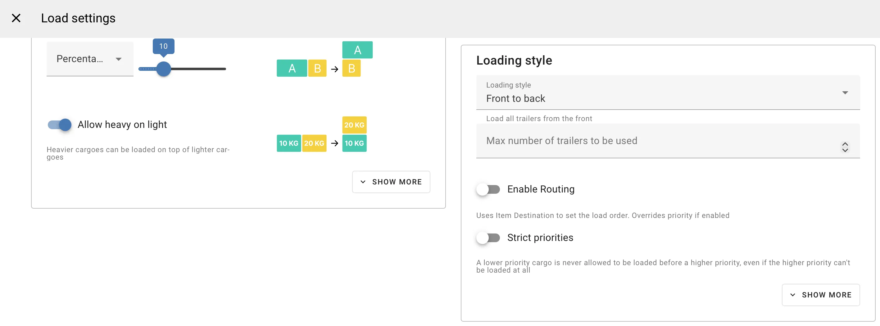 Enable Routing toggle on the Primary settings tab