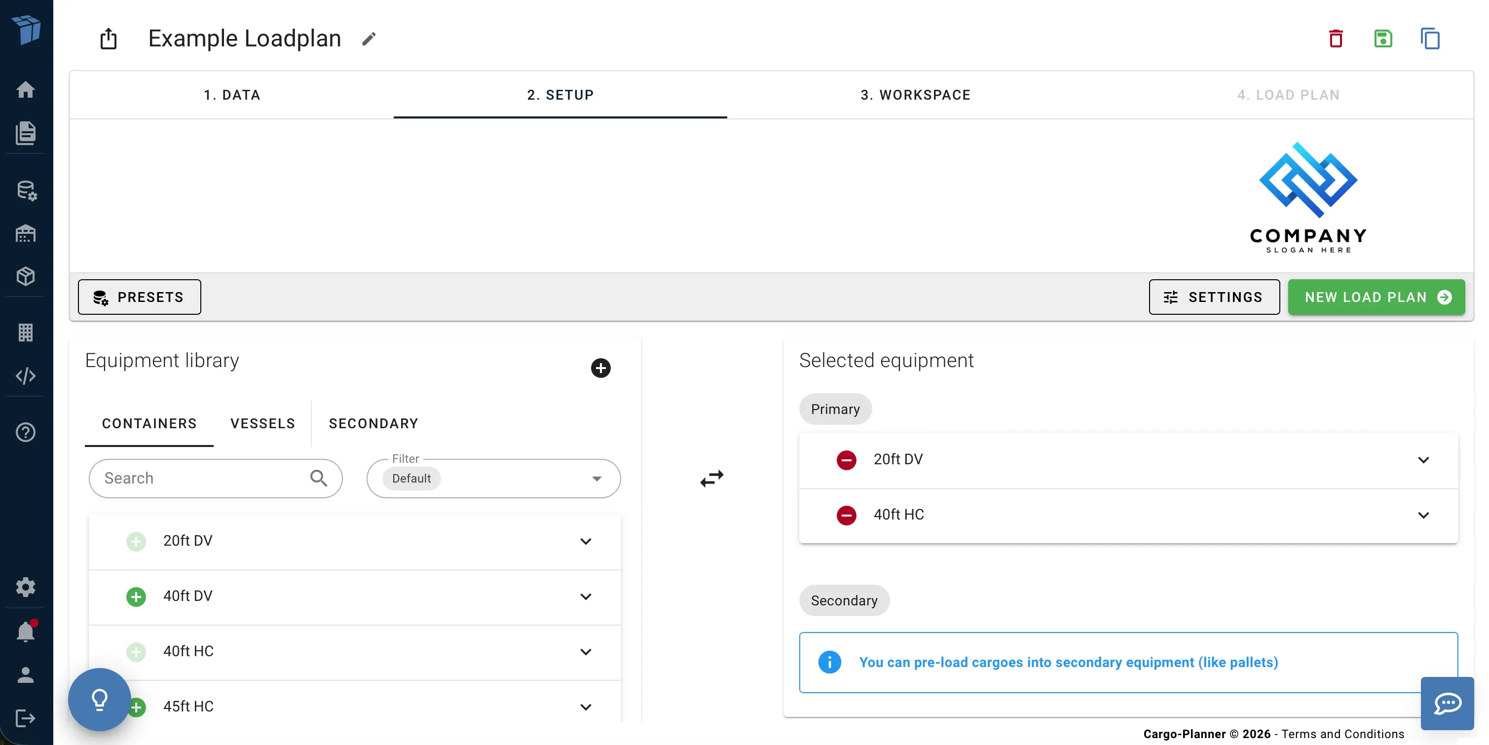 2. Setup view