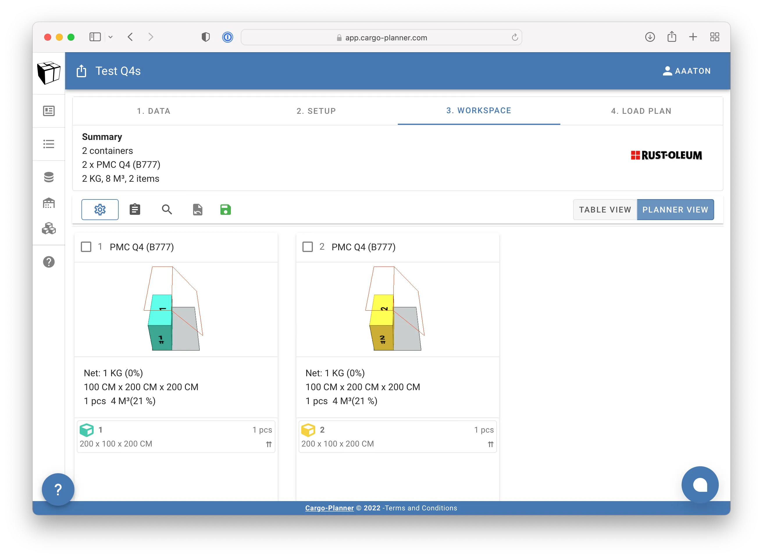 Successful loadplan